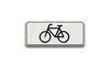 RVV Verkeersbord OB02 - Onderbord - Geldt alleen voor fietsers fietsen rechthoek wit breed